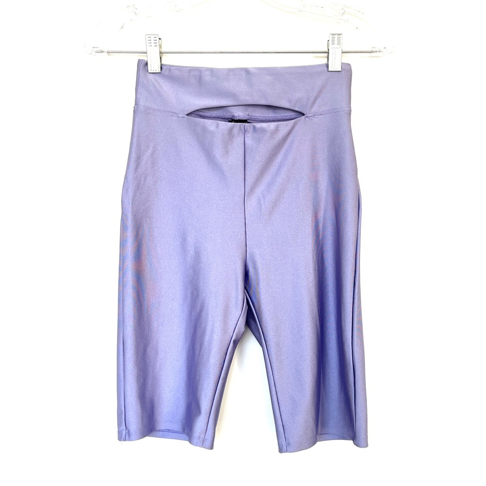 Urban Outfitters lavender purple spandex high waisted seamless cutout shorts